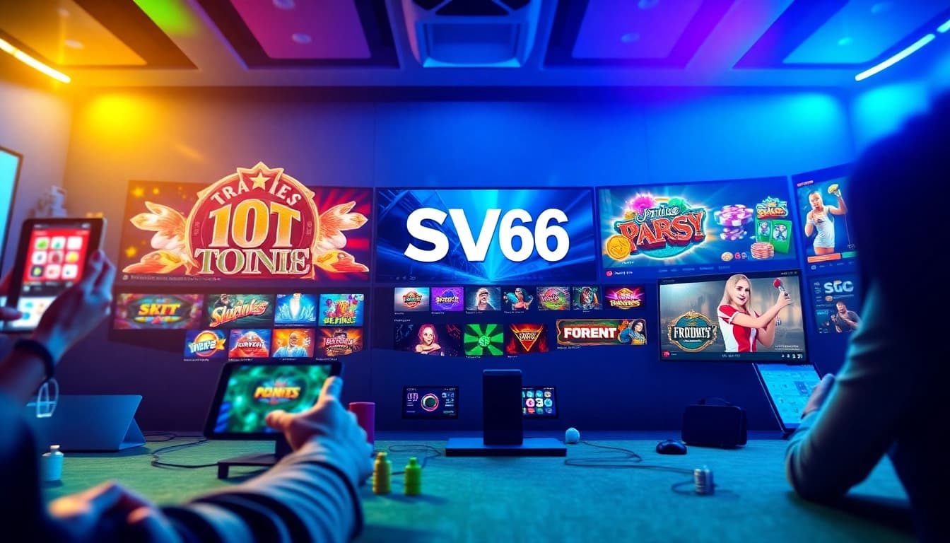SV66 online gaming platform showcasing diverse games and engaging interface.
