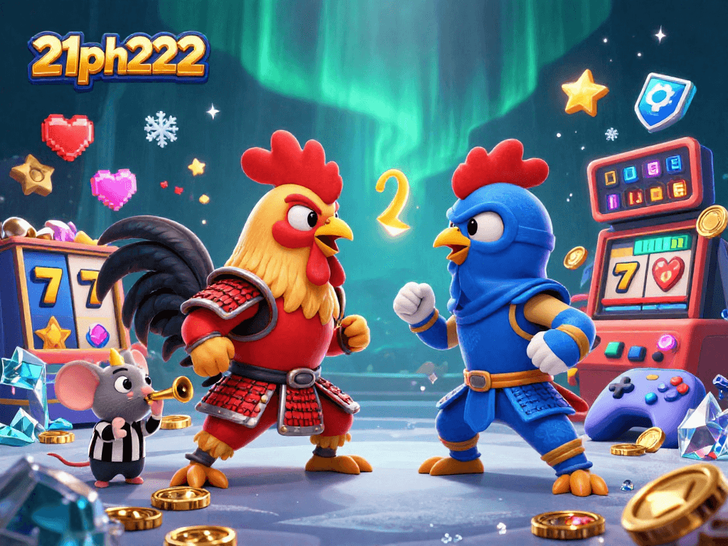 Challenge your luck with the exhilarating 21ph222 slot reels in an epic rooster showdown!