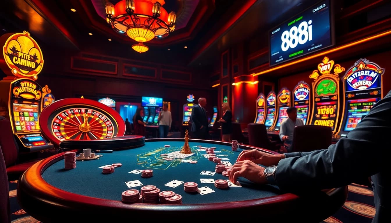 Experience excitement at 88i with vibrant casino atmosphere and engaging games.
