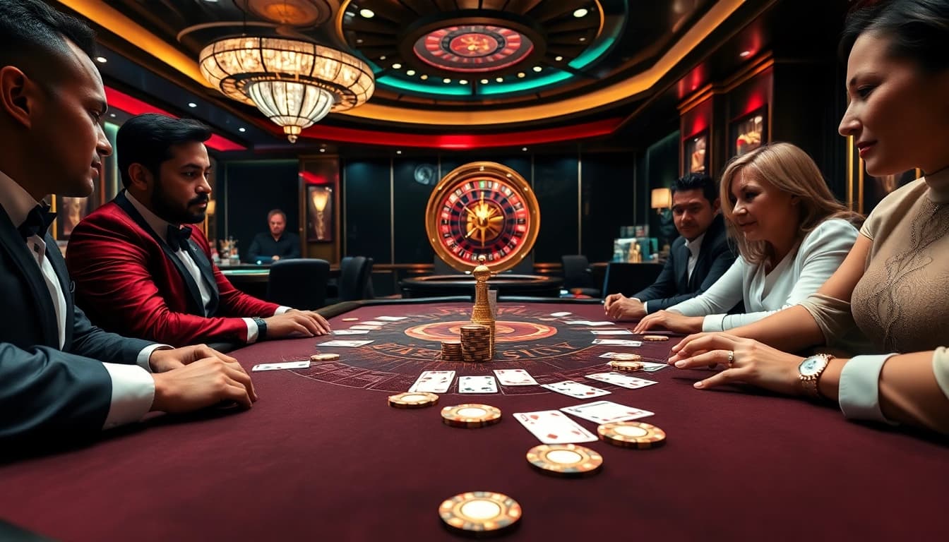 Experience the excitement of high-stakes poker at 12BET's lavish casino.