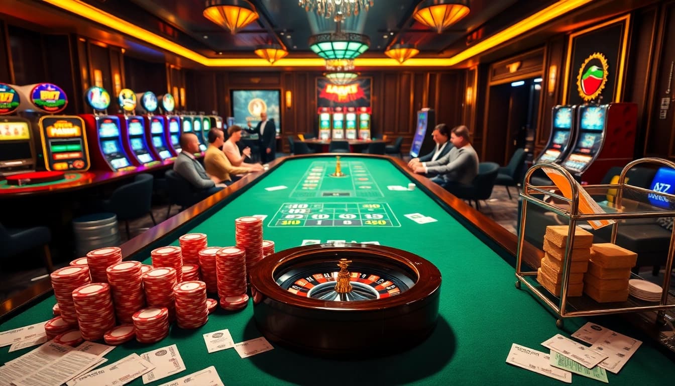 Engaging poker scene at New88bet.us with chips and cards, showcasing a thrilling gambling atmosphere.