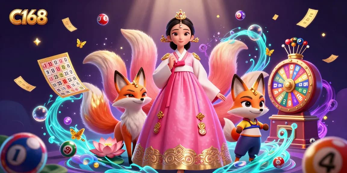 Experience exhilarating gameplay at C168 Casino with vibrant lottery balls, stunning characters, and dynamic action.