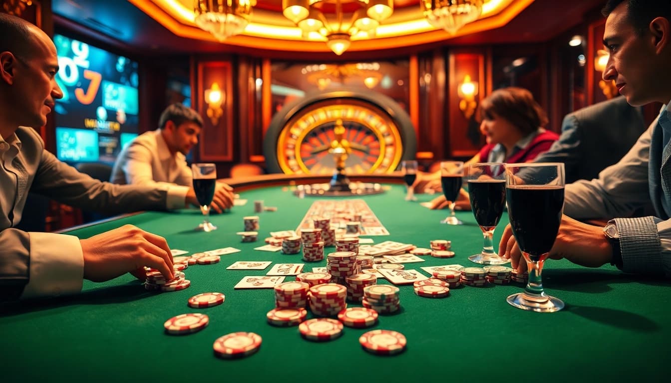 Experience high-stakes poker action at 99win1.us.com with elegant game elements and a thrilling atmosphere.