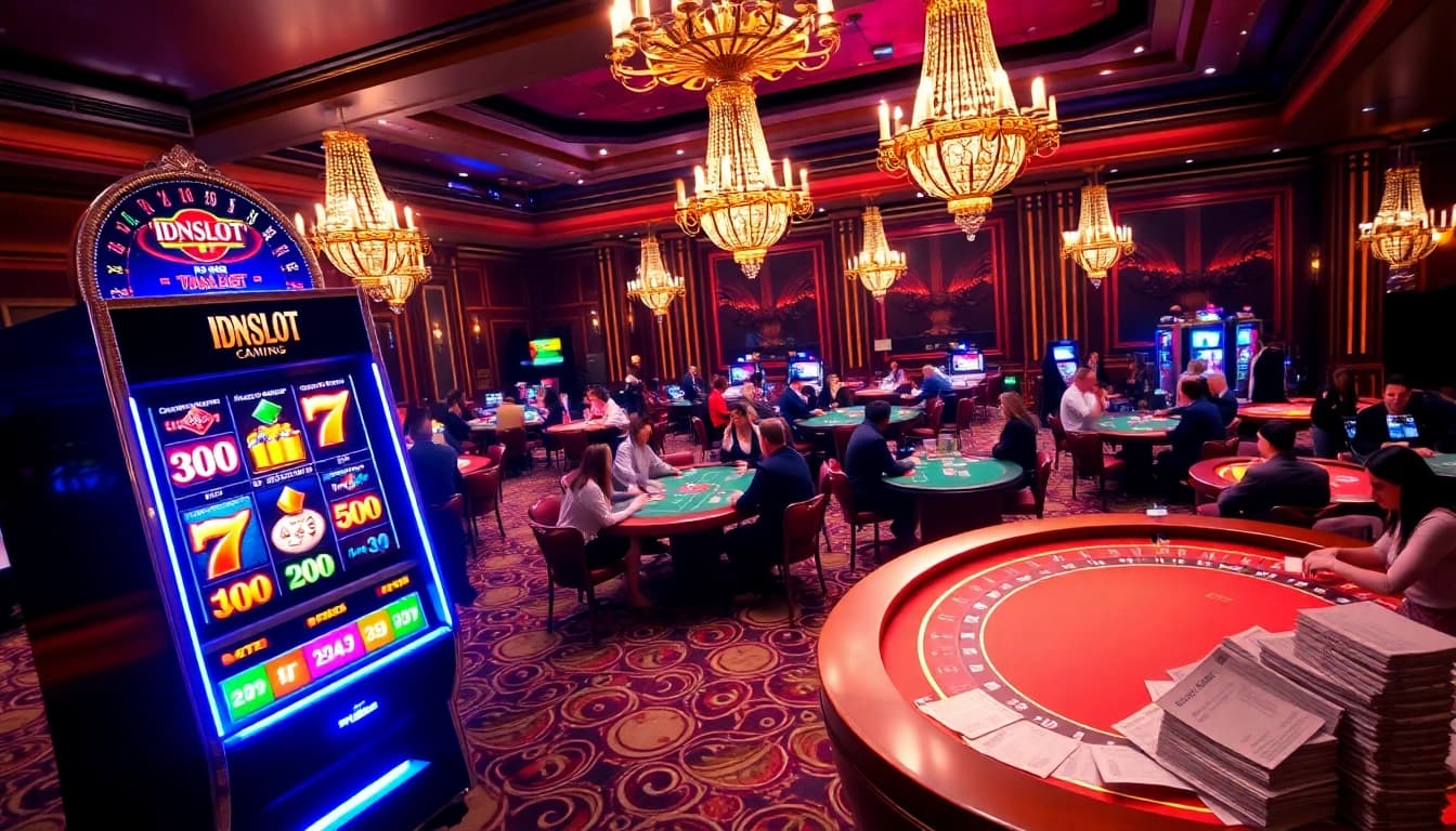 Experience thrilling gameplay at IDNSLOT with vibrant slot machines and engaging casino games.