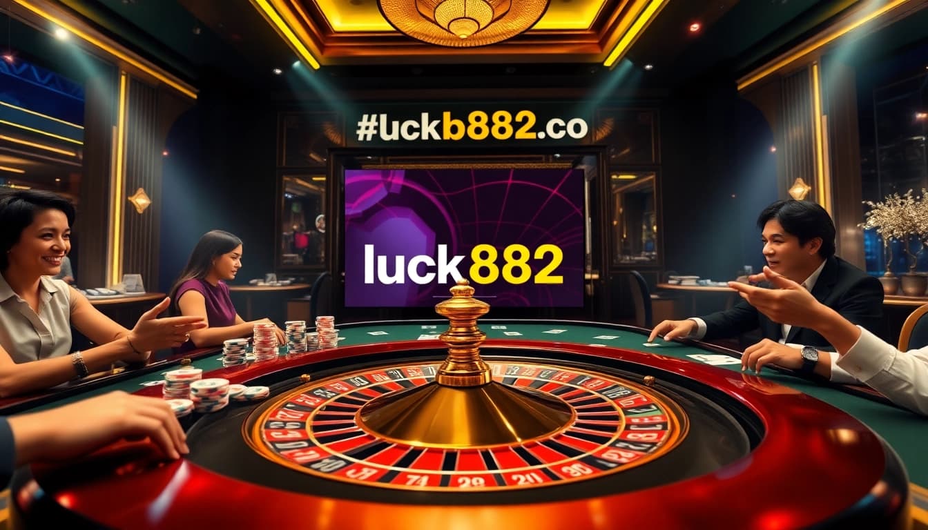 Engage with the thrilling online gambling experience at https://luck882.co.com/ with an exciting casino scene.