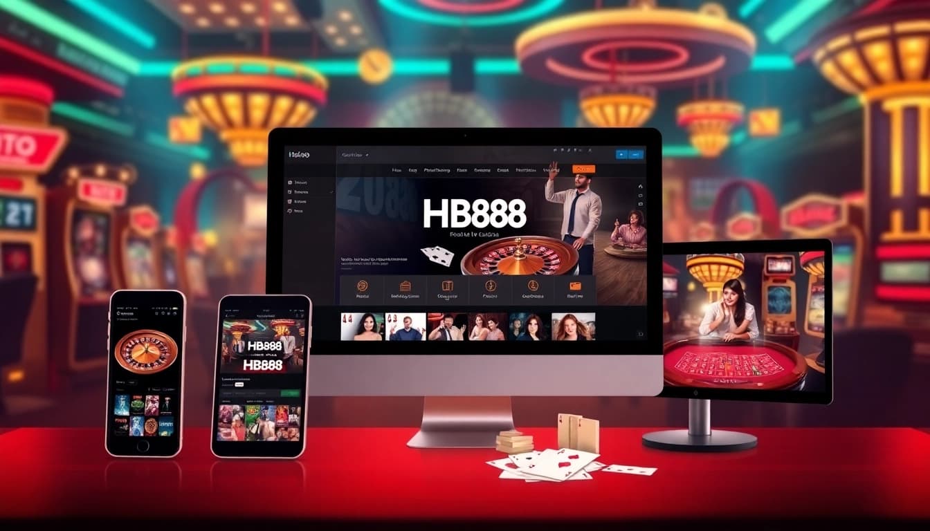 Experience the engaging world of online gaming at https://hb88.art/ with a modern interface showcasing casino gameplay.