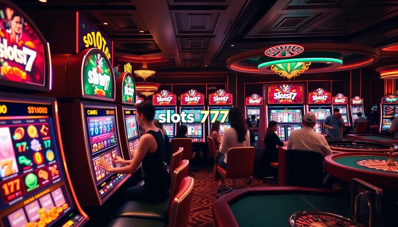 Experience the thrill of winning at slots777 with vibrant slot machines and friendly players.