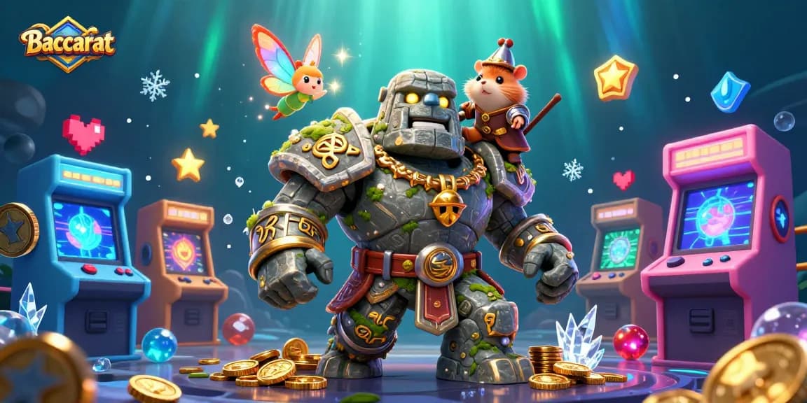 Baccarat players enjoying a lively casino atmosphere with magical characters and vibrant game elements.