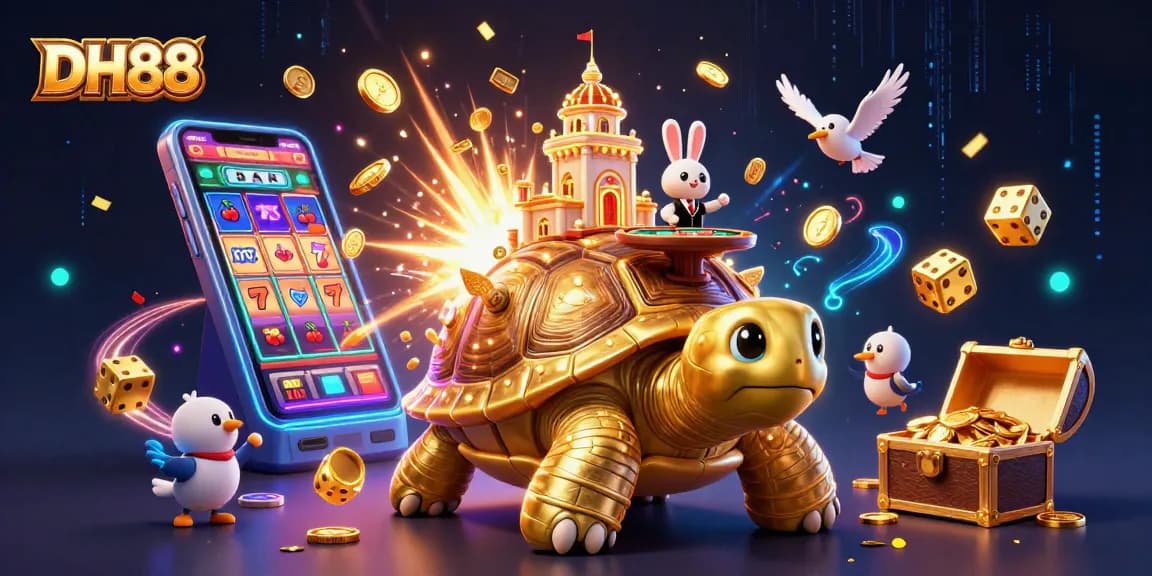 Bet on DH88’s vibrant slot games with a golden tortoise casino and epic jackpots.