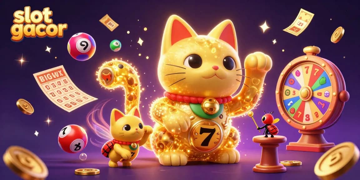 Menangkan slot gacor dengan karakter keberuntungan yang bergoyang di antara simbol kasino menarik.