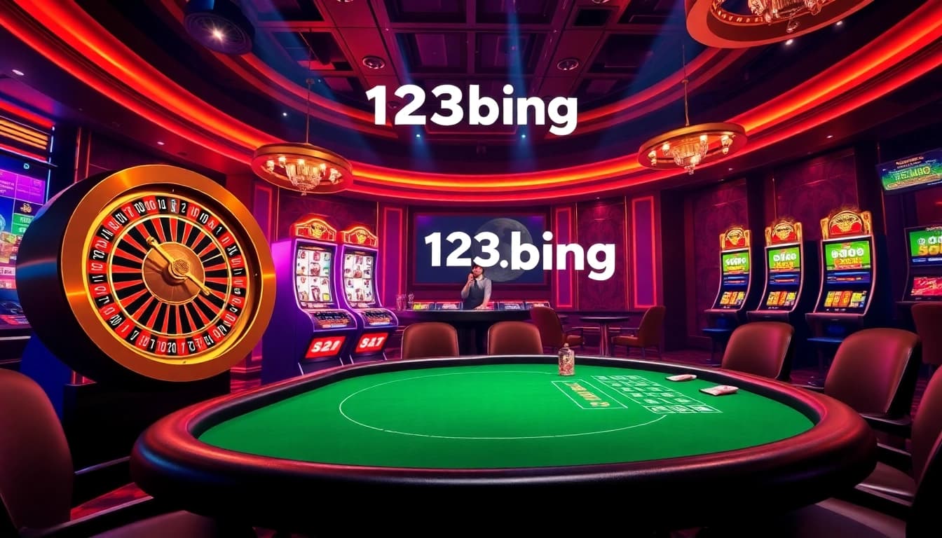 Experience the thrill of gaming at 123b.ing with dynamic visuals of online gambling.