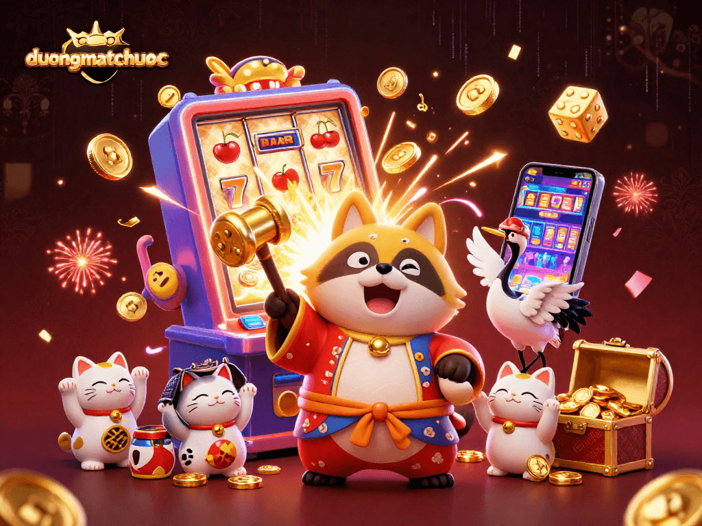Experience the excitement of duongmatchuoc with cheerful characters and dynamic casino elements.