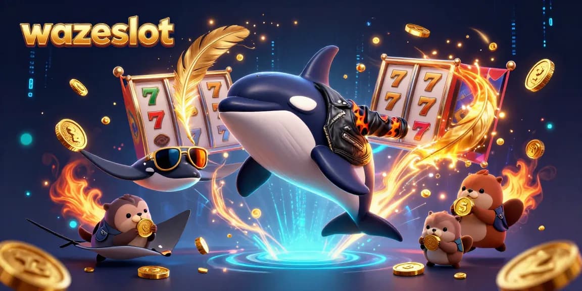 Win big with wazeslot as the orca, stingray, and sea otters celebrate amidst thrilling casino elements!