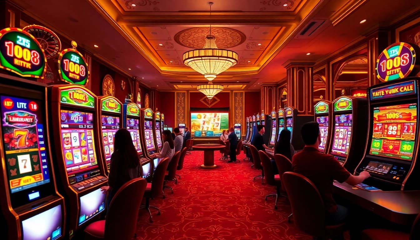 Experience the excitement of RTP Slot Live with thrilling visuals of spinning reels and casino action.
