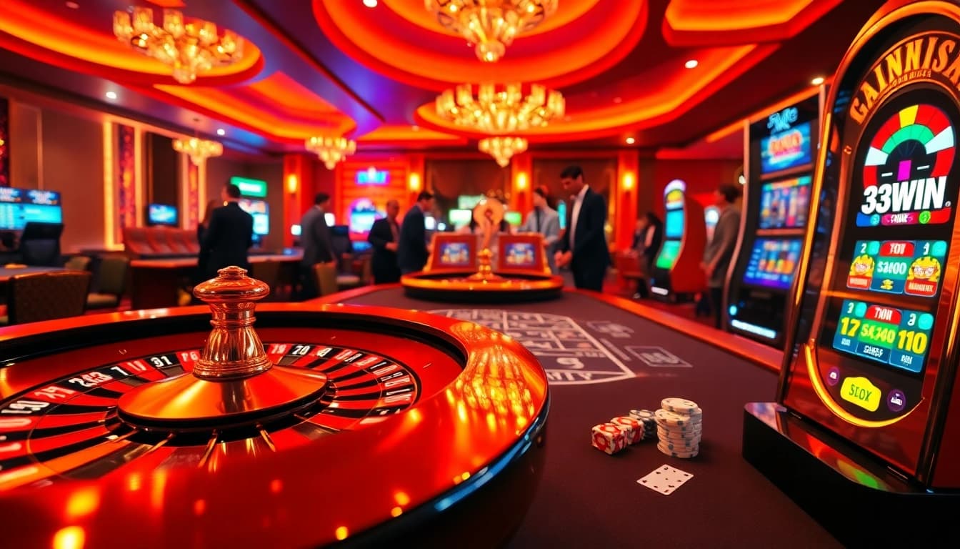 Experience the thrill of 33WIN with vibrant casino games and lively action.