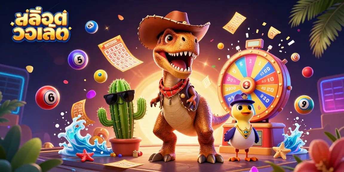 Encourage growth in สล็อตวอเลท gameplay with engaging dinosaur characters and casino elements.