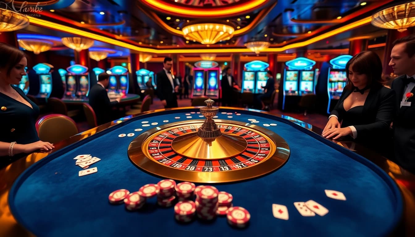 Experience thrilling gameplay at uu88 casino, where excitement meets elegance with roulette and poker action.