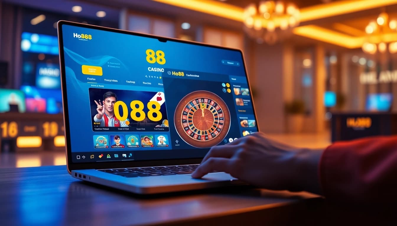 Ho88's vibrant online casino interface showcasing interactive gaming features and user engagement.