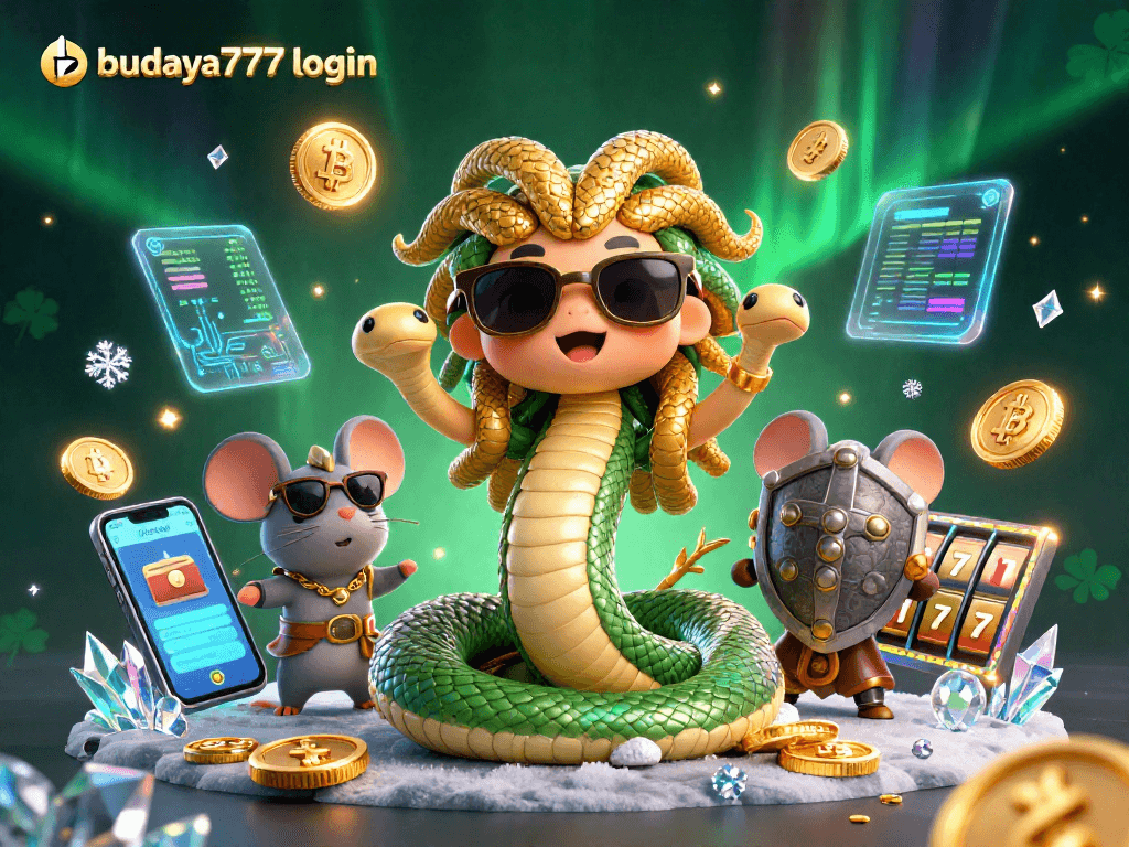Masuk ke budaya777 login dengan simbol keberuntungan dan elemen slot yang menarik dalam ilustrasi.