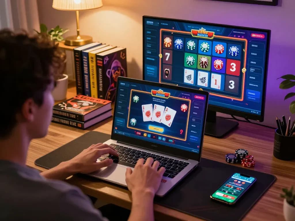 Engaging online gaming session with jagoan86 showing winning screens and strategy notes.