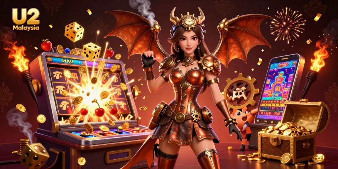Engage in thrilling games at U2 Malaysia with vibrant slot action and casino excitement.