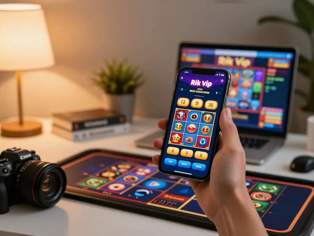 Engaging with the Rik vip app on mobile for exciting online gambling