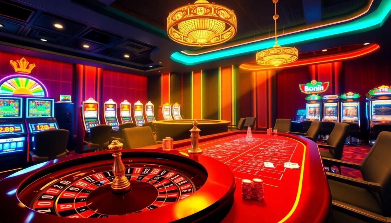 Players celebrating wins at 98win casino with poker chips and a roulette wheel.