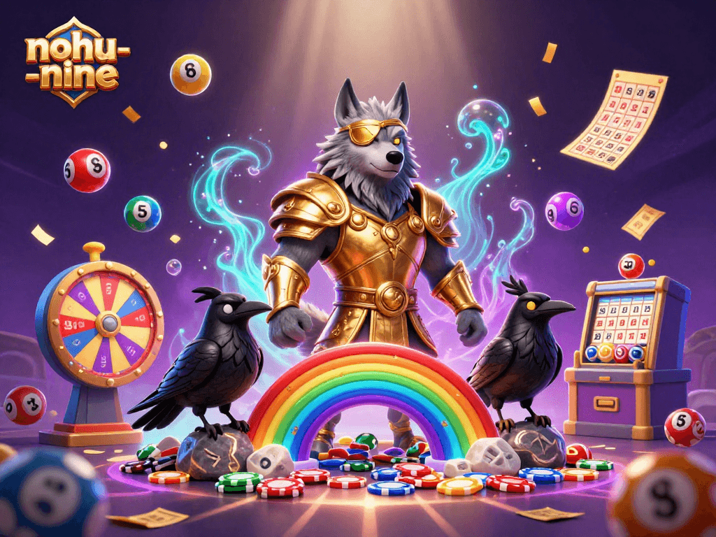 Engage in thrilling nohu-nine gameplay with epic mythical characters and vibrant casino elements.