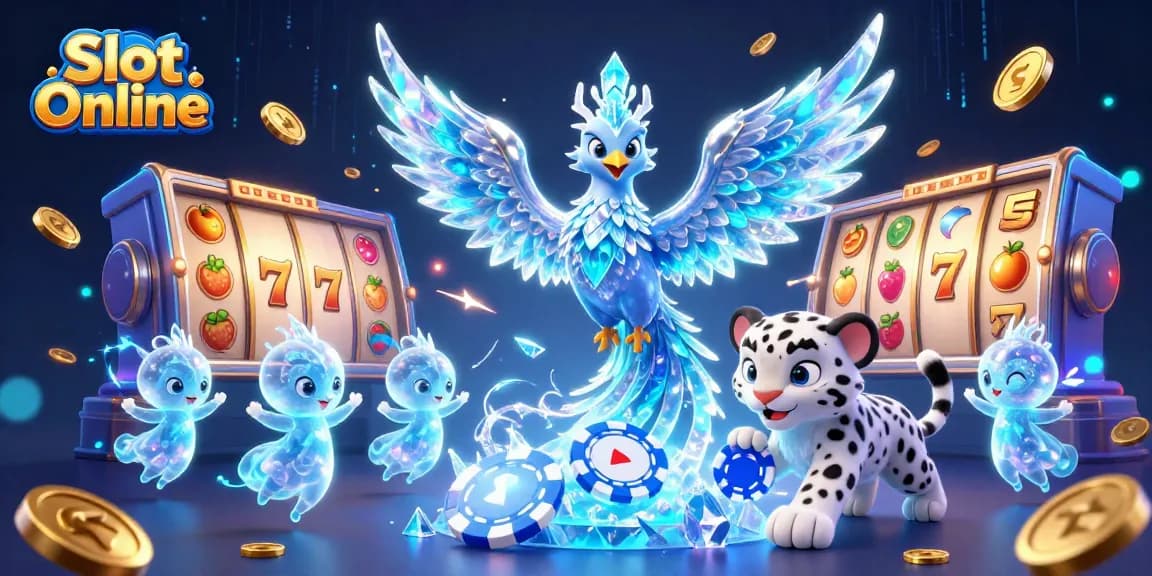 Engage with exhilarating Slot Online action featuring charming characters in a vibrant casino scene.