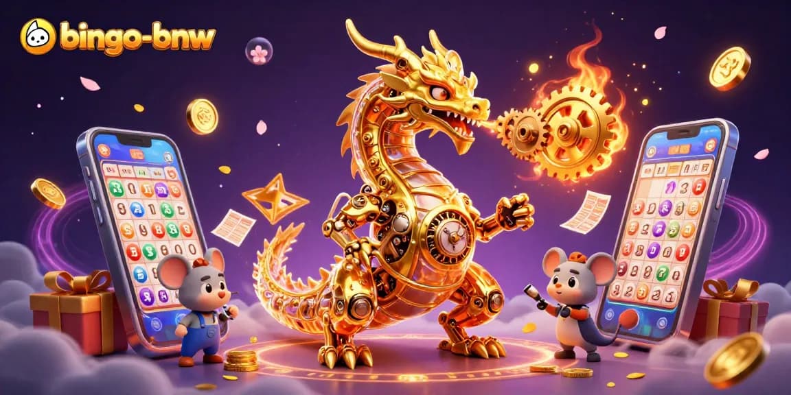 Play bingo-bnw and experience thrilling jackpots with vibrant game elements and a dragon!