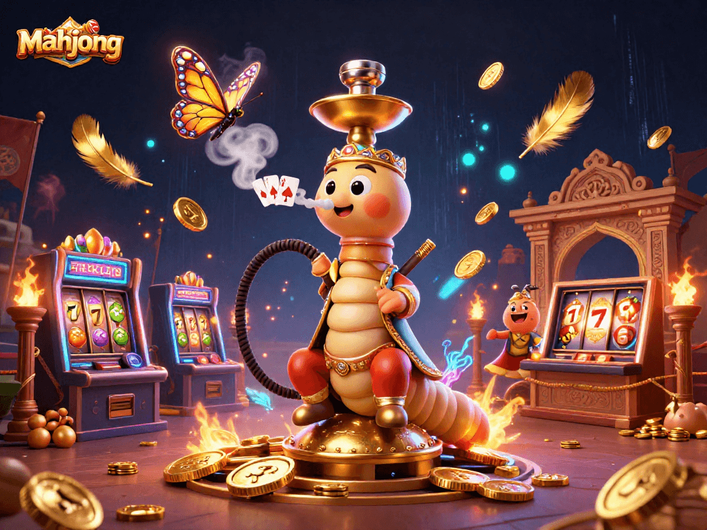 Experience thrilling mahjong slots with unique scatter features and high win potential in a dynamic 3D illustration.
