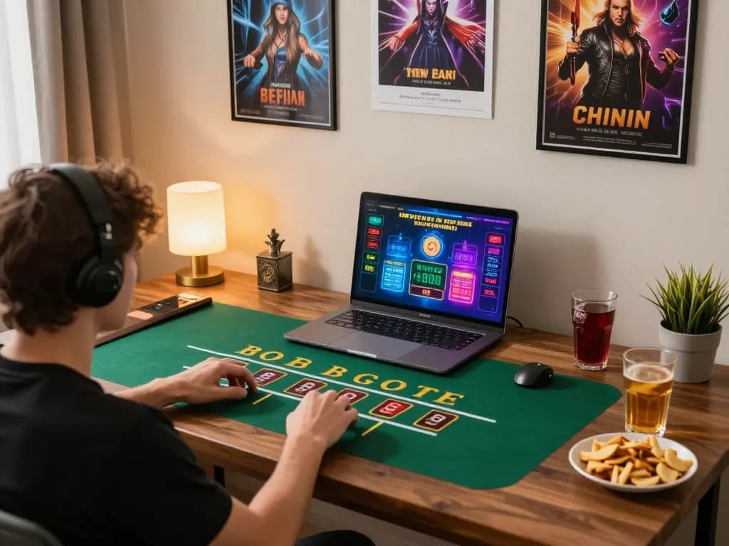 Kanzenmap menampilkan sesi blackjack online yang menarik dalam pengaturan permainan di rumah yang nyaman.