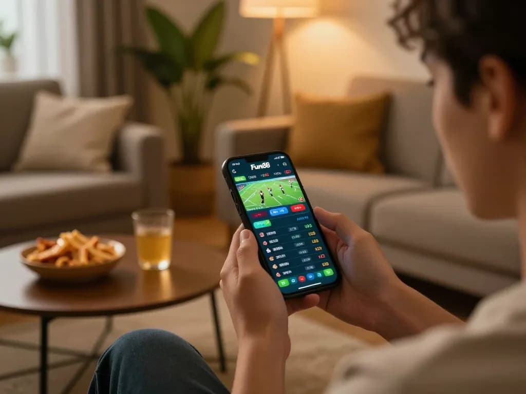 Engaging with Fun88's sports betting app for a smooth online gambling experience.
