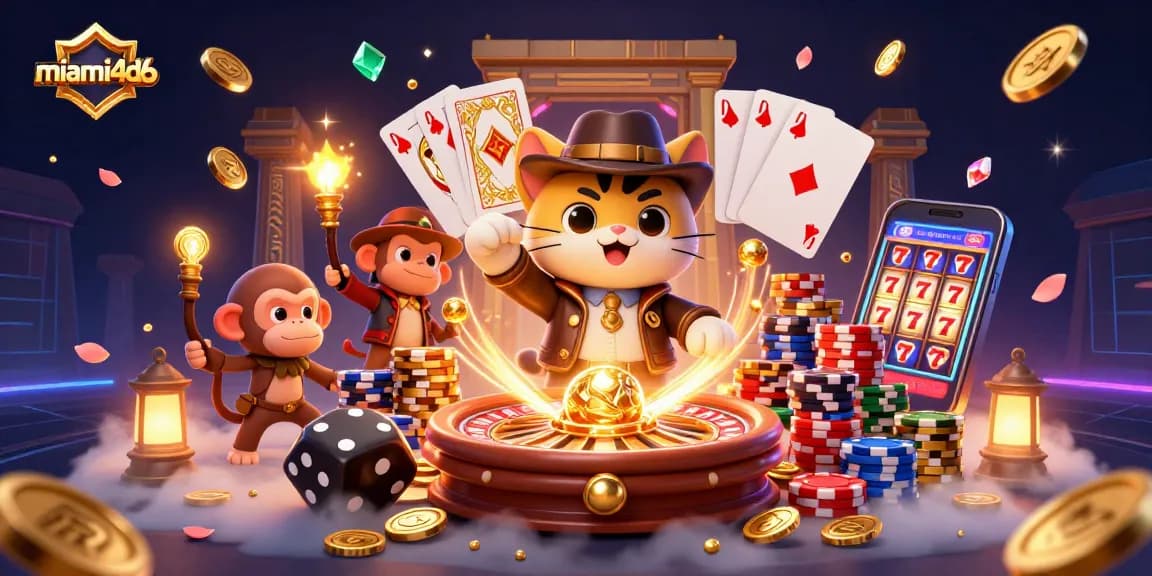 Join the adventure with miami4d6 as an explorer uncovers golden casino treasures!