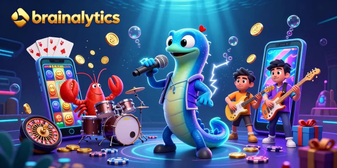Experience the lively underwater casino with brainalytics as electric eel DJ spins colorful slots.