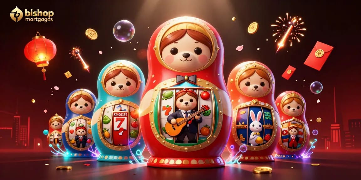 Experience thrilling wins at bishopmortgages with vibrant 3D casino elements and joyful characters.