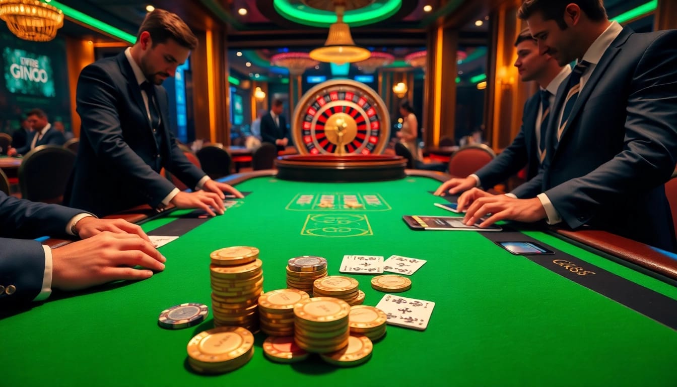Experience thrilling gameplay at GK88 with vibrant casino tables and professional dealers.