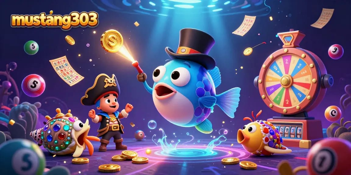 Join mustang303 for exciting gambling adventures with vibrant casino elements and winnings!