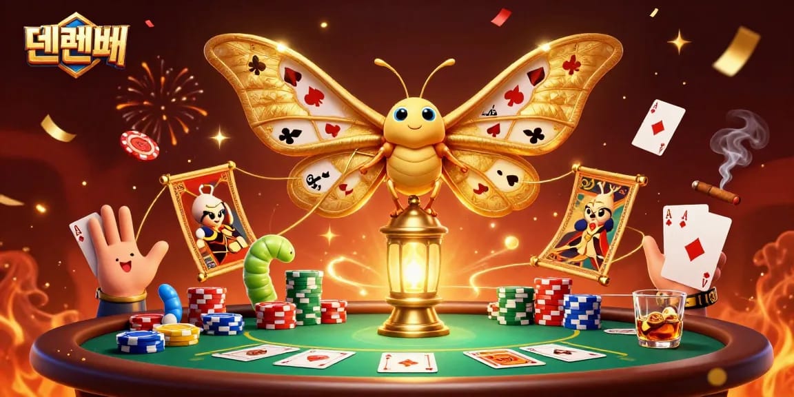 Experience thrilling gameplay with 텐텐벳 featuring a vibrant casino scene with poker elements.