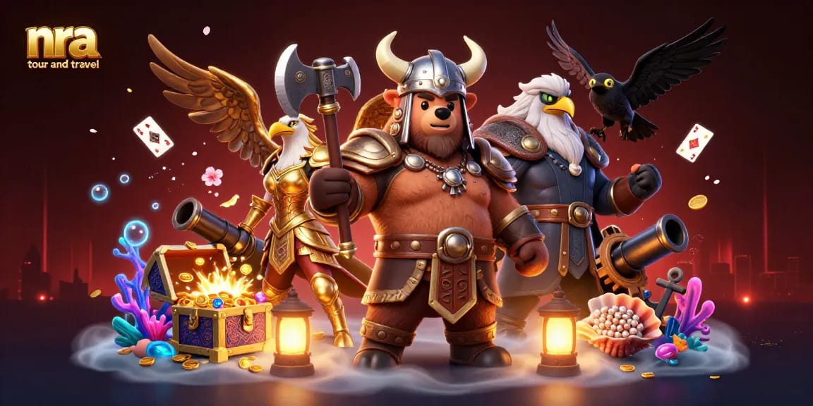 Experience thrilling gameplay at nra tour and travel with vibrant characters, treasures, and action-packed scenes.