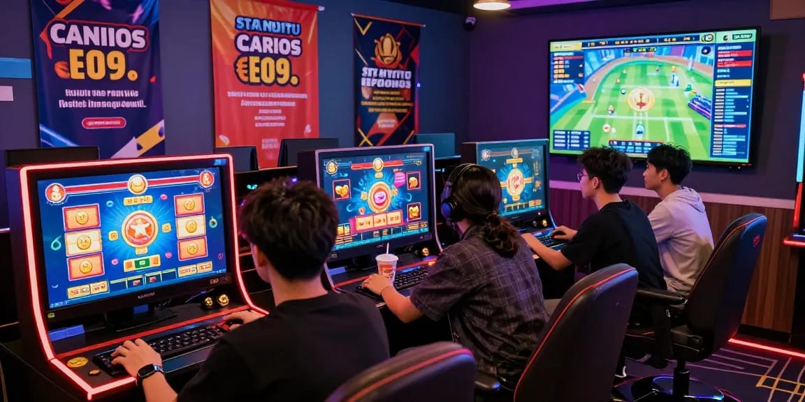 Engaged players enjoying ngamenjitu online slots in a vibrant gaming atmosphere.