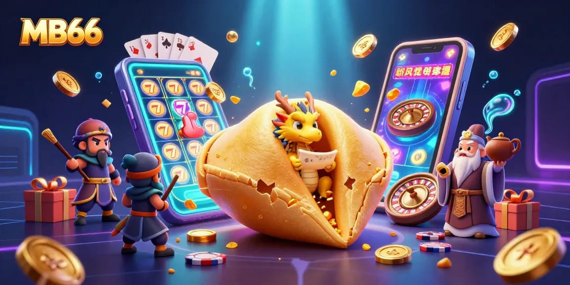 Experience thrilling gameplay and vibrant visuals at MB66, featuring a dragon and casino elements.