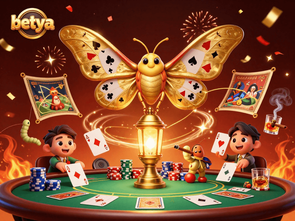 Engage with betya's exciting sports betting theme amidst vibrant 3D casino elements.