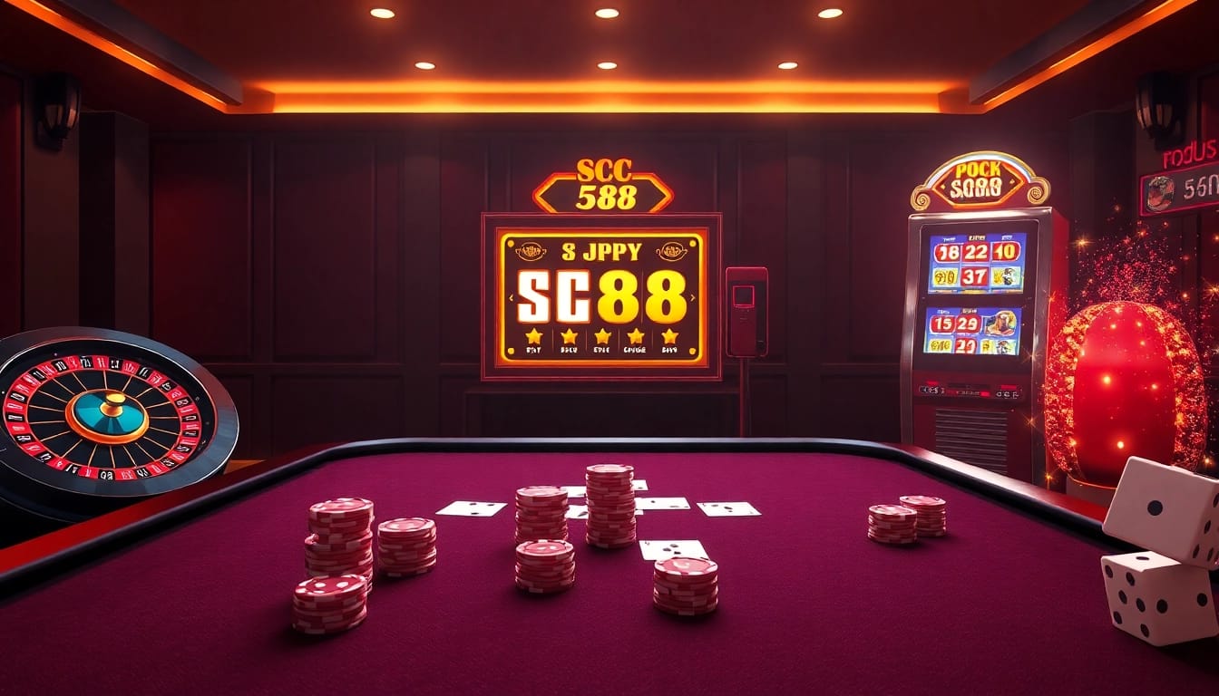 Experience thrilling online gaming at SC88 with dynamic roulette, slots, and poker tables.