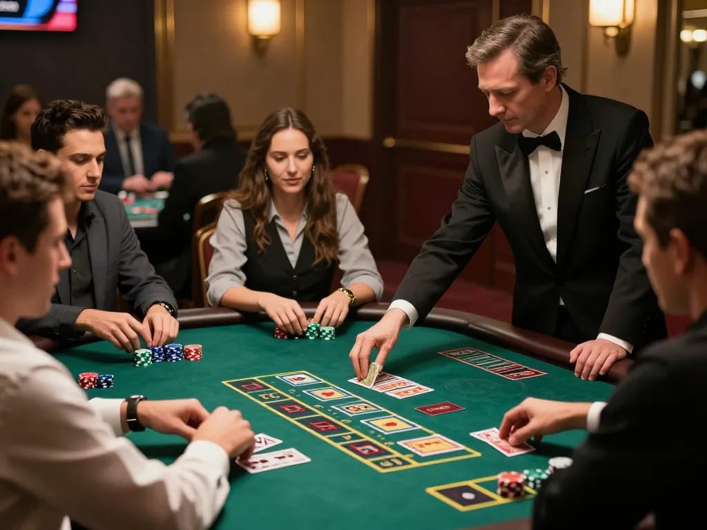 Players enjoying live Baccarat at PH365, highlighting thrilling gameplay and vibrant atmosphere.