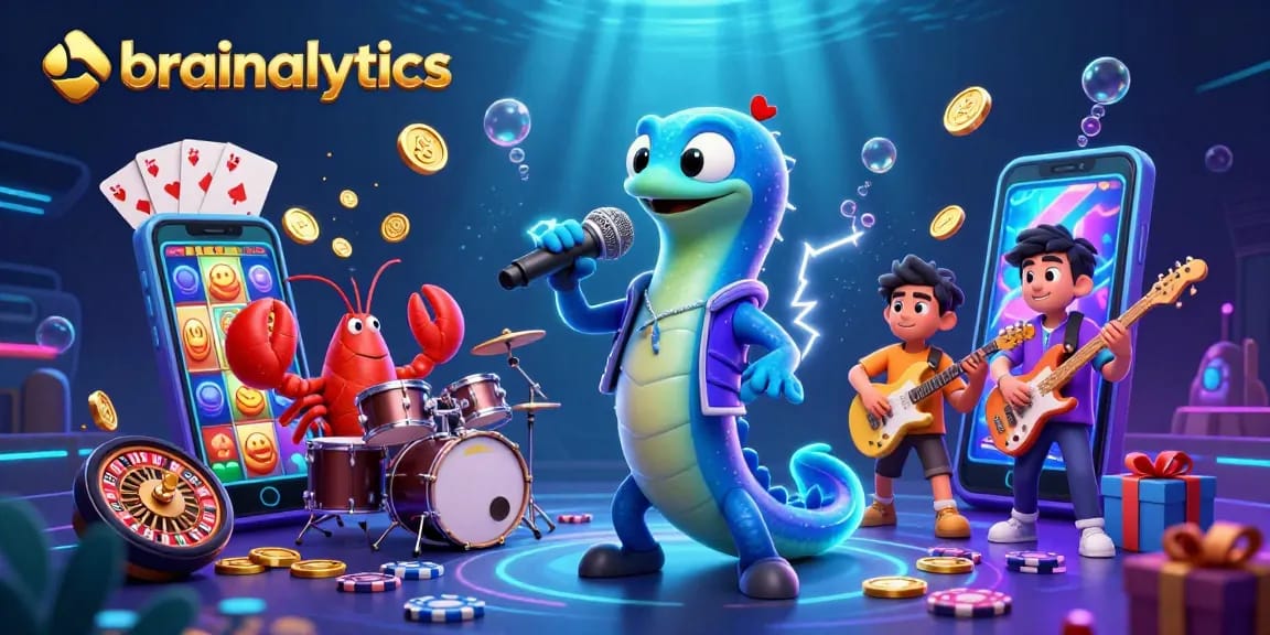 Experience the lively underwater casino with brainalytics as electric eel DJ spins colorful slots.