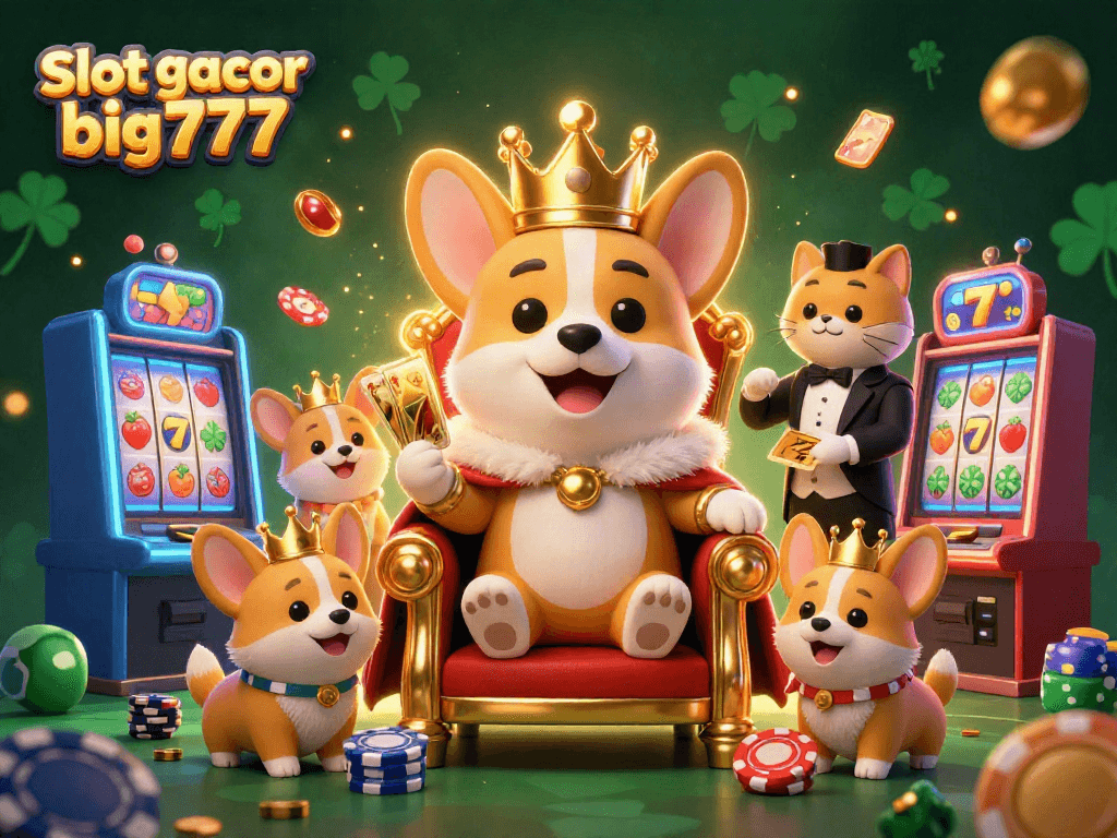 Experience the excitement of Slot gacor big777 with this vibrant illustration depicting royalty in the gaming world.