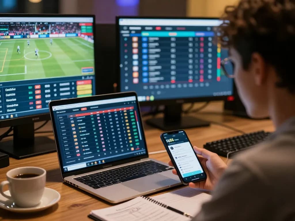 Engaging online sports betting scene with tg88 app displayed on smartphone