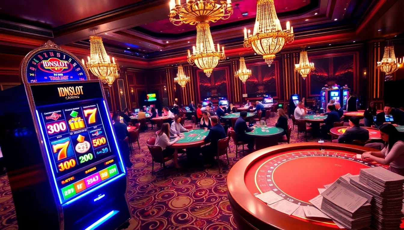 Experience thrilling gameplay at IDNSLOT with vibrant slot machines and engaging casino games.