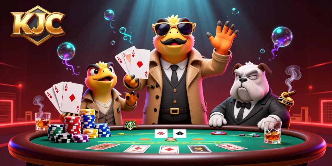 Engage in thrilling casino adventures with KJC as raptors outsmart a bouncer in style.
